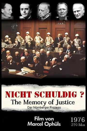 The Memory of Justice Poster