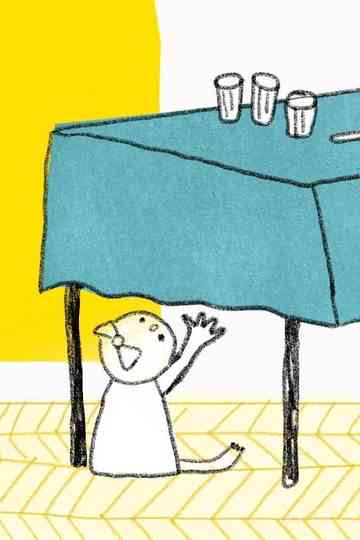 A Little Girl Pulls Off the Tablecloth Poster