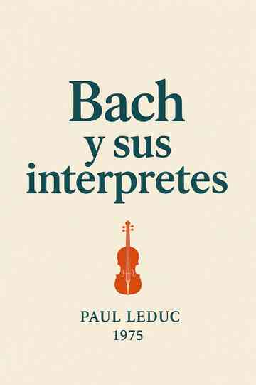 Bach and his Interpreters Poster