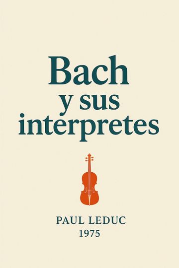 Bach and his Interpreters