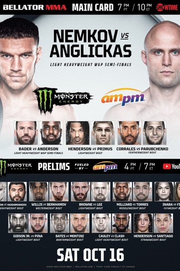 Bellator 268 Nemkov vs Anglickas Poster