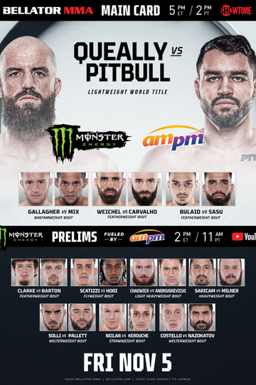 Bellator 270 Queally vs Pitbull 2 Poster