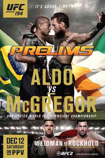 UFC 194: Aldo vs. McGregor - Prelims Poster