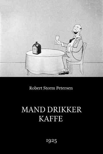 Man Drinking Coffee Poster