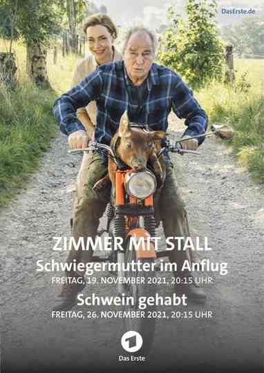 Zimmer mit Stall  Schwein gehabt poster
