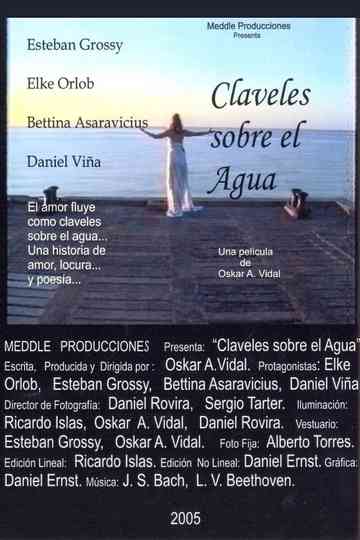 Flowers on the Water Poster