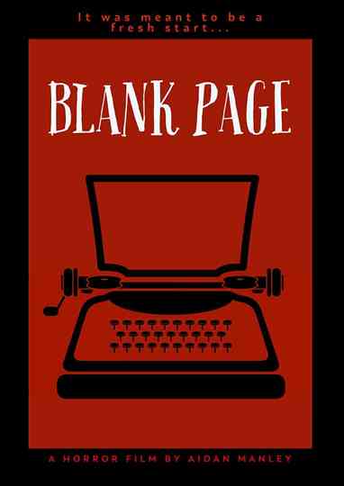 Blank Page Poster