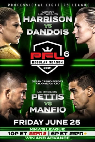 PFL Regular Season 2021  PFL 6 Harrison vs Dandois Poster