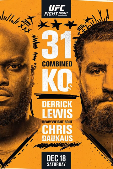 UFC Fight Night 199 Lewis vs Daukaus Poster