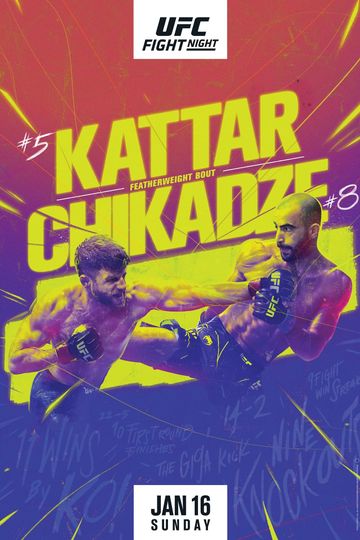 UFC on ESPN 32 Kattar vs Chikadze