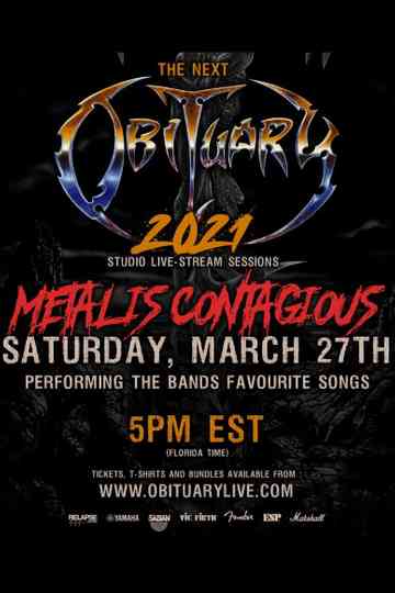 Obituary - Metalis Contagious Live Stream Poster