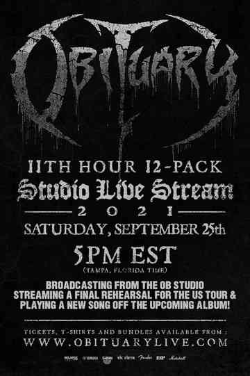 Obituary - 11th Hour 12-Pack Live Stream Poster