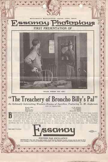 The Treachery of Broncho Billys Pal Poster
