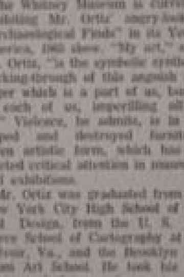 Introspective Ortiz ArtWork Late 1950s  Late 1980s Poster