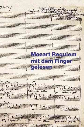 Mozart Requiem mit dem Finger gelesen Poster