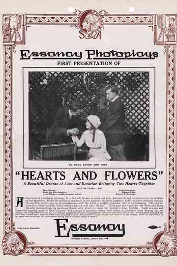 Hearts and Flowers Poster