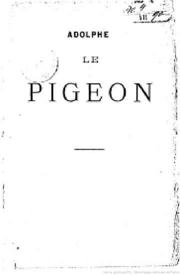 Adolphe Le Pigeon Poster