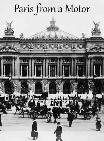 Paris from a Motor Poster