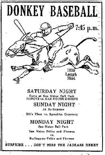 Donkey Baseball Poster