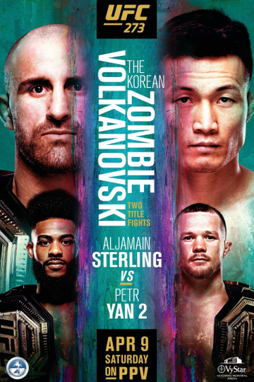 UFC 273 Volkanovski vs The Korean Zombie Poster