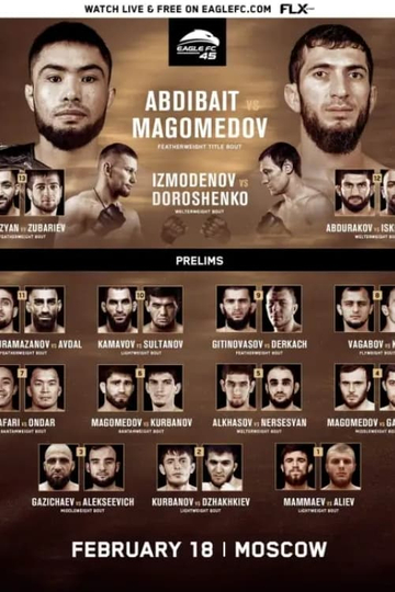 Eagle FC 45 Gitinovasov vs Magomedov Poster