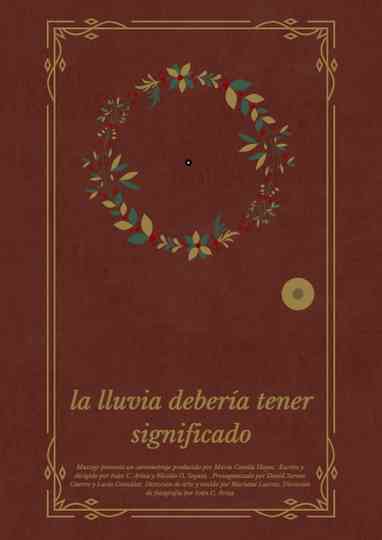La lluvia debería tener significado Poster
