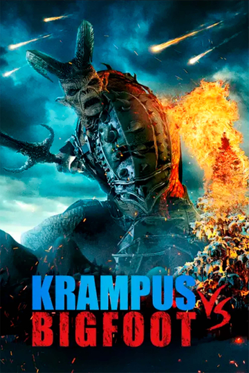 Bigfoot vs Krampus Poster