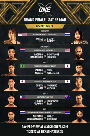 One Championship X Poster