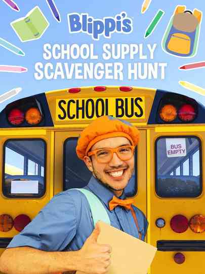 Blippis School Supply Scavenger Hunt poster