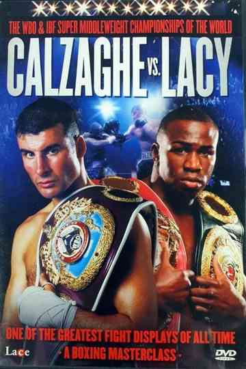 Calzaghe vs Lacy Poster
