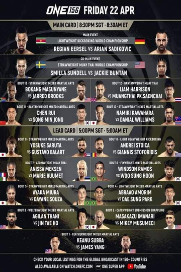 One Championship ONE 156 Poster