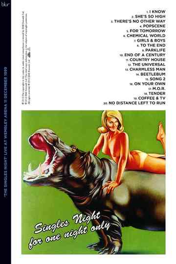 Blur: The Singles Night – Live at Wembley Arena 11 December 1999