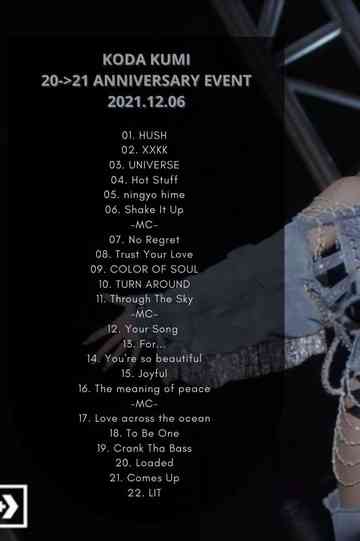 KODA KUMI 20TH21ST ANNIVERSARY EVENT Poster