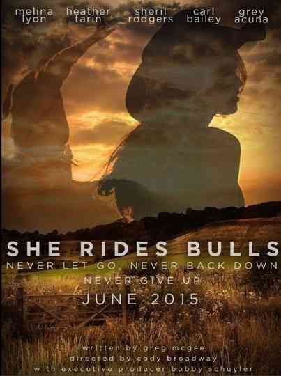 She Rides Bulls Poster
