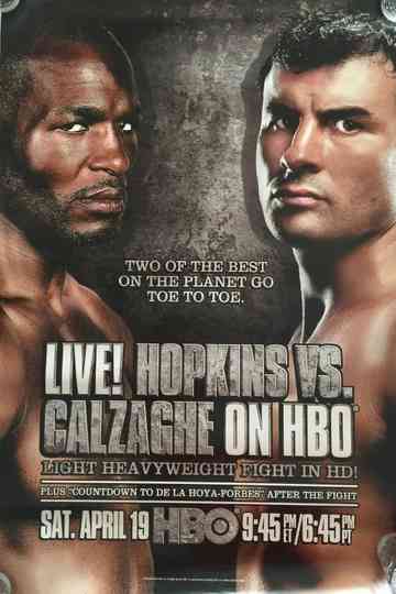 Calzaghe vs. Hopkins: Judgement Day Poster