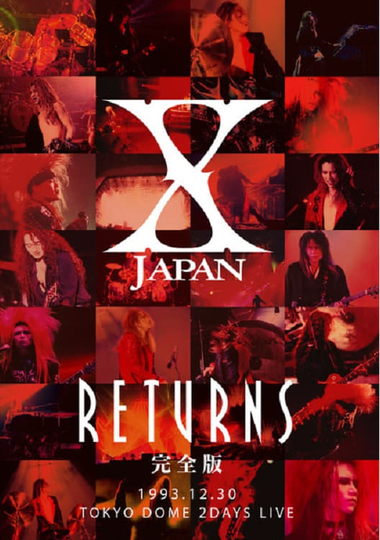 X JAPAN RETURNS 19931230 Tokyo Dome 2 Days Live Poster