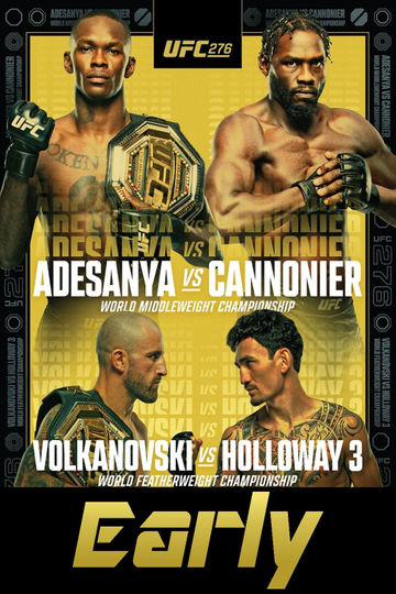 UFC 276: Adesanya vs. Cannonier - Early Prelims Poster