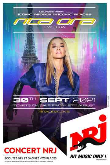 Rita Ora at the Eiffel Tower Poster