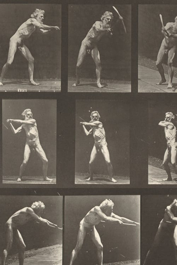 Eadweard Muybridge using a pickaxe